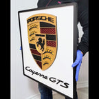 Custom 3D Porshe Crest Logo Sign with Backing